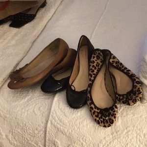 3 pair of lands end ballet flats … all 3 pair for 30$